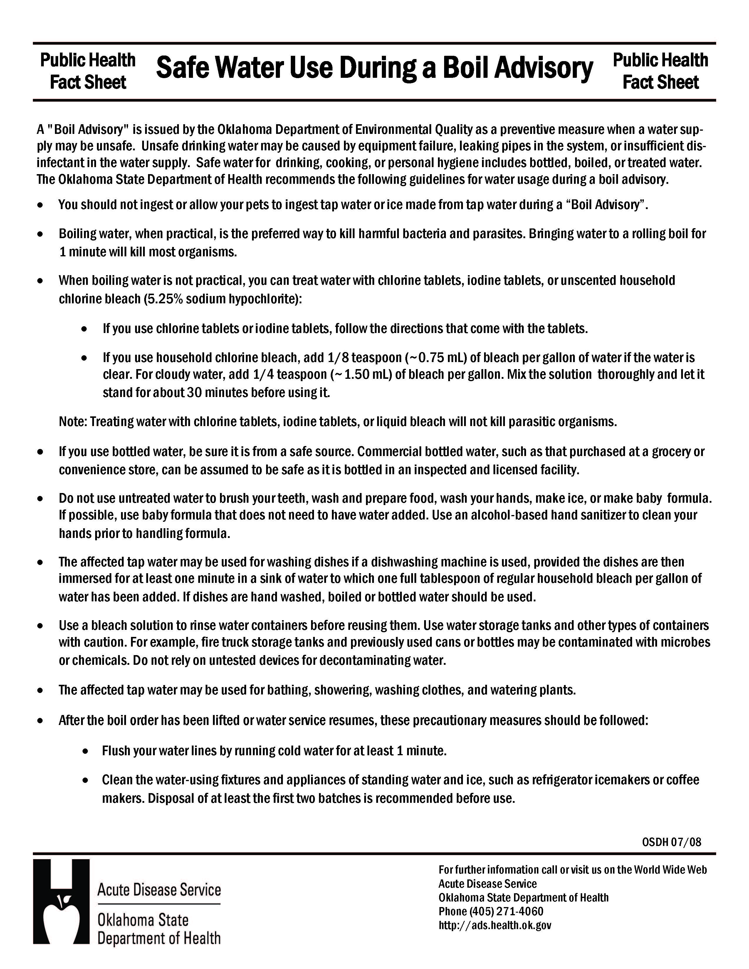 Things That Trigger a Boil Ban and What to do in an event, when issed!