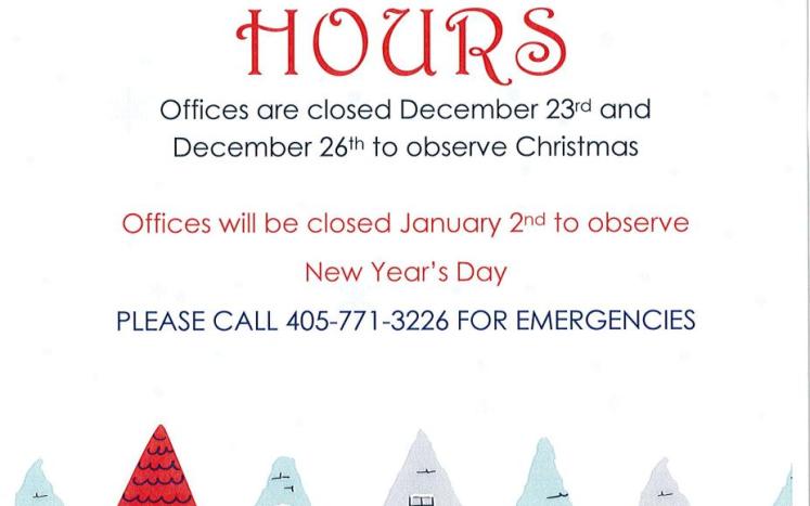 Office Holiday Hours