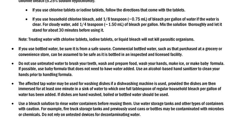 Things That Trigger a Boil Ban and What to do in an event, when issed!